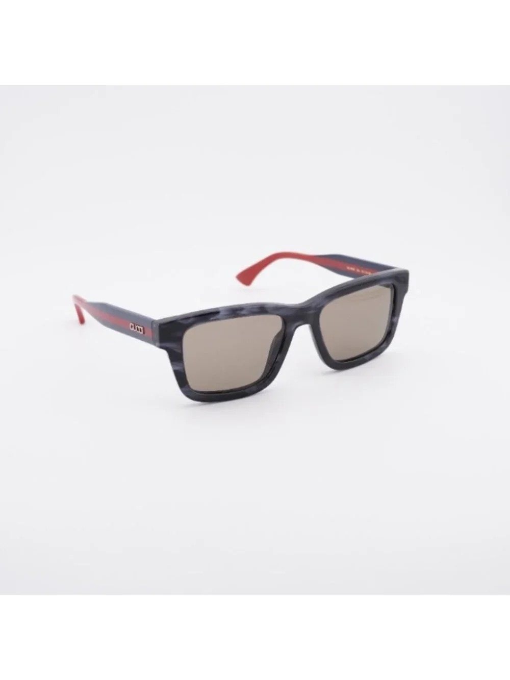 Gucci GG1869S 004 Sunglasses Grey Havana Square Frame, Brown Lenses